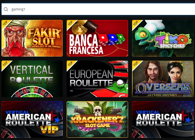 Gaming1 Giochi esclusivi su ESC Online