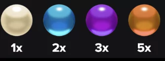 Palline del gioco bonus Plinko nella slot Splinko