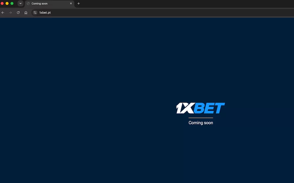 Prossimamente avviso sul sito 1xBet Italia