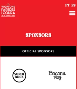 Sponsorizzazione di BacanaPlay presso Vodafone Paredes de Coura