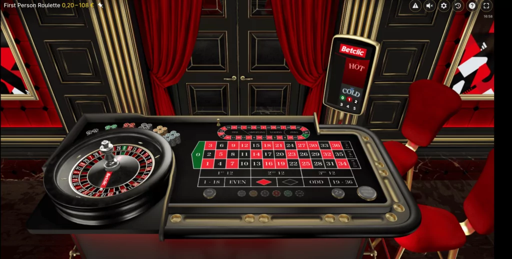 Roulette in prima persona Betclic di Betclic