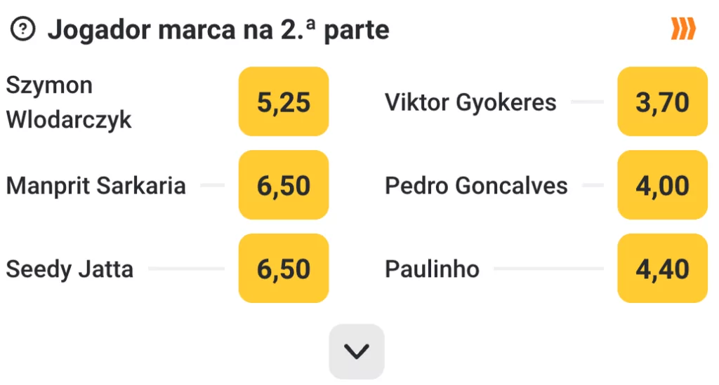 Scommetti sul marcatore in uno dei tempi, su Betclic
